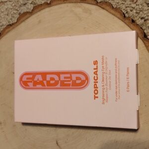 FADED Topicals Brightening & Clearing Eye Masks 6 Pairs NEW